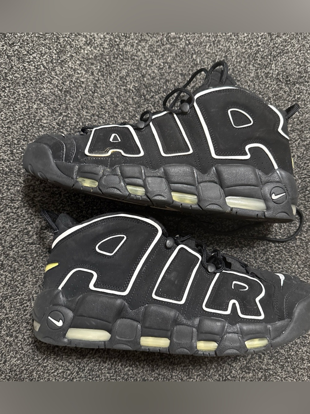 Nike Size 13 Nike Air - More Uptempo Black White (2016) No Box